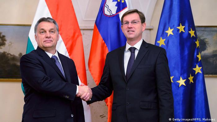 Ungarischer Premier Orban mit slowenischem Amtskollegn Cerar