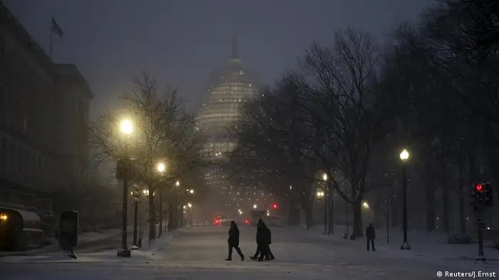 USA Washington Blizzard Schneesturm