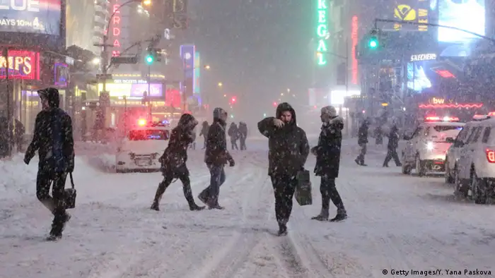 USA New York Blizzard Schneesturm