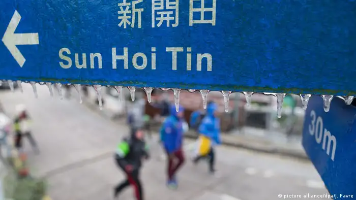 China Hong Kong Kälteeinbruch