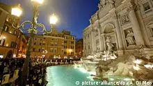 Italien Trevi-Brunnen in Rom 