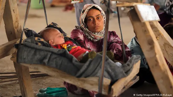 Jesdidin Jeside Frau Mutter mit Baby Flucht vor IS Irak