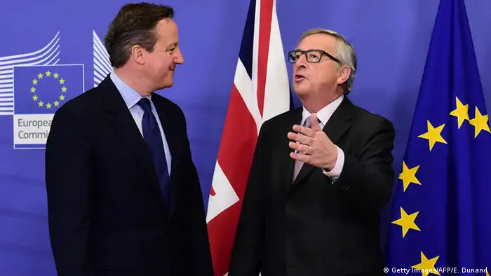 Brüssel Europäische Kommission - David Cameron & Jean-Claude Juncker