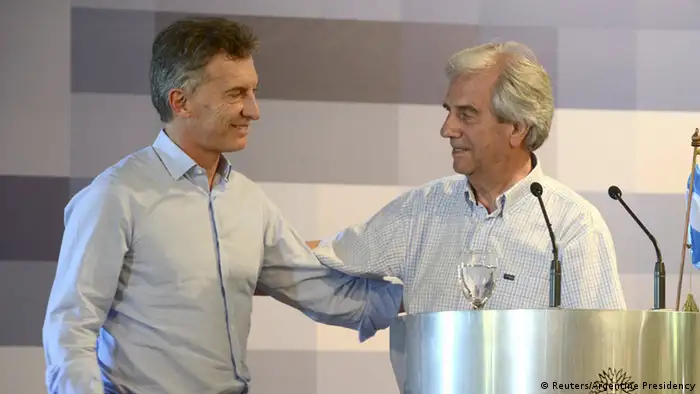 Tabare Vazquez Präsident Uruguays mit Mauricio Macri (Reuters/Argentine Presidency)