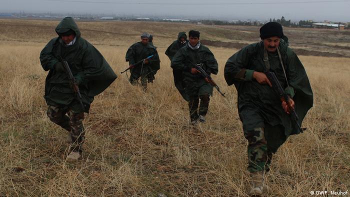 Irak Peschmerga-Kämpfer in der Nähe von Erbil