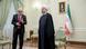 Frank-Walter Steinmeier, ca ministru de externe, în discuție cu președintele iranian Hassan Rohan Frank-Walter Steinmeier, ca ministru de externe, în discuție cu președintele iranian Hassan Rohan