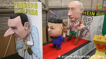 Deutschland BdT Kölner Karneval - Motivwagen Assad, Kim Jong Un und Putin