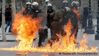 Griechenland Ausschreitungen beim Generalstreik in Athen