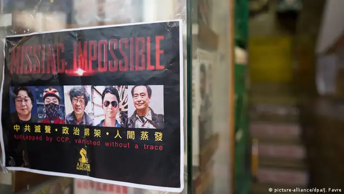 China Hongkong vermisste Verlagsmitarbeiter