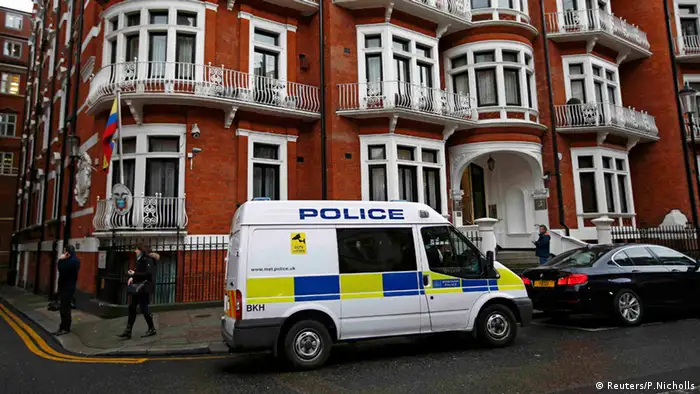 Julian Assange London Großbritannien Botschaft Ecuador