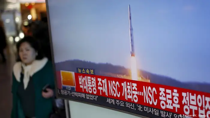 Nordkorea startet Weltraumrakete
