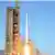 Запуск ракеты большой дальности в КНДР