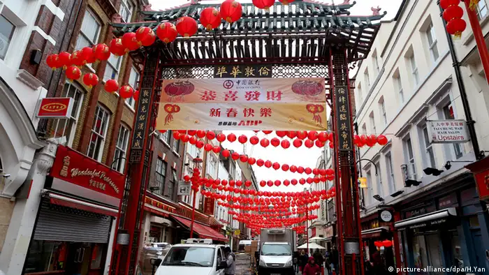 Chinesisches Neujahrsfest London China Town 