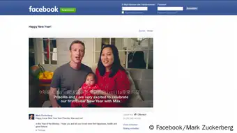 Facebook Screenshot Mark Zuckerberg Chinesisches Neujahrsfest