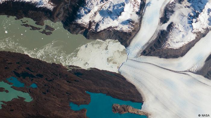 Upsala glacier retreat (Photo: NASA)