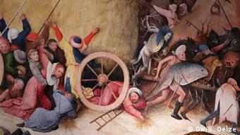 Hieronymus Bosch: Carul cu fân, fragment, în expoziţia: Viziunile unui geniu.