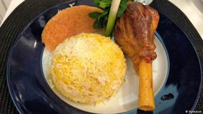 Persische Küche Reis und Mahicheh