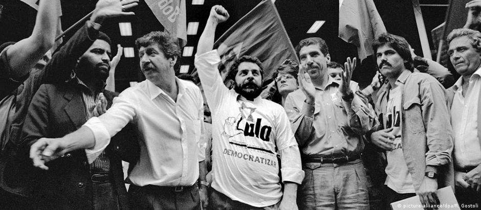 Lula durante a campanha presidencial de 1989, quando o petista não conseguiu superar Fernando Collor no segundo turno