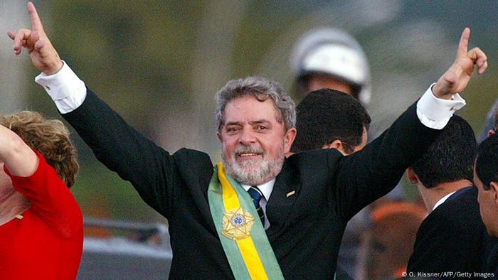 Lula da Silva at the inauguration ceremony