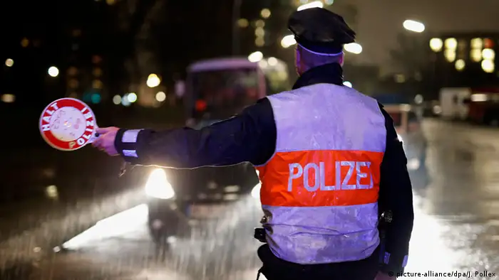 Deutschland Großkontrolle der Polizei gegen Alkohol und Drogen