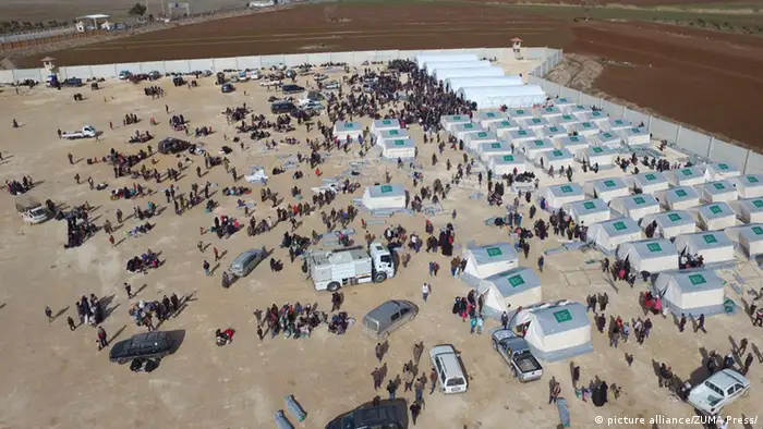 Grenze Türkei Syrien Flüchtlinglager bei Kilis