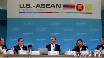 Präsident Barack Obama spricht im Plenum Treffen der ASEAN