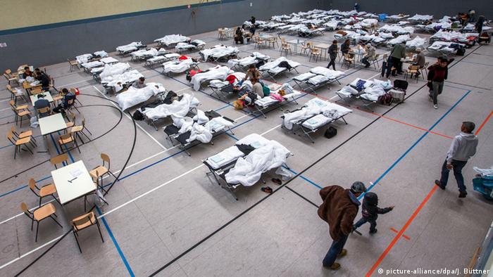 Deutschland Notunterkunft für Flüchtlinge bei Schwerin