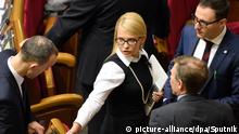16.02.2016+++ 2792391 02/16/2016 Batkivshchyna (Fatherland) party leader Yulia Tymoshenko at a Verkhovna Rada meeting. Stringer/Sputnik +++ (C) picture-alliance/dpa/Sputnik