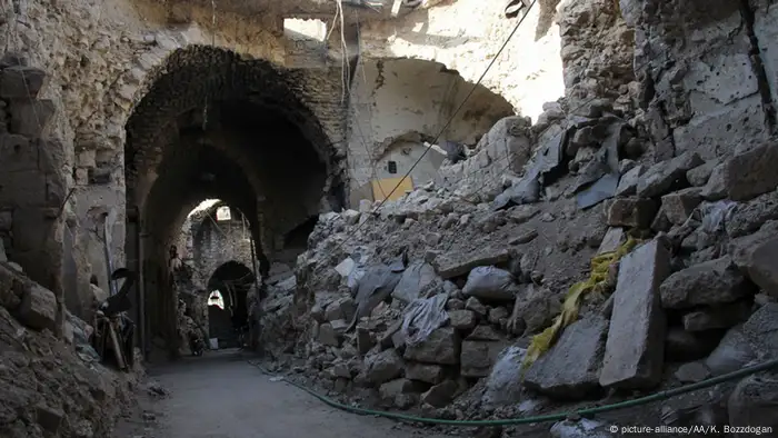 Syrien Aleppo zerstörter Großer Basar 
