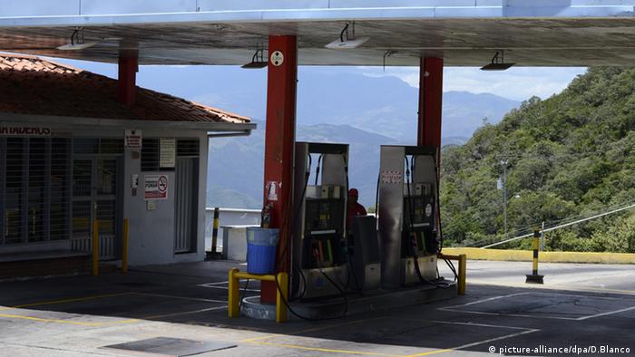 Tankstelle Grenze Venezuela Kolumbien