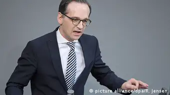 Deutschland Heiko Maas im Bundestag