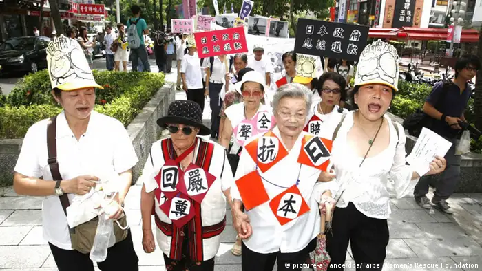 Taiwan Gedenken Opfer Zwangsprostitution Zweiter Weltkrieg