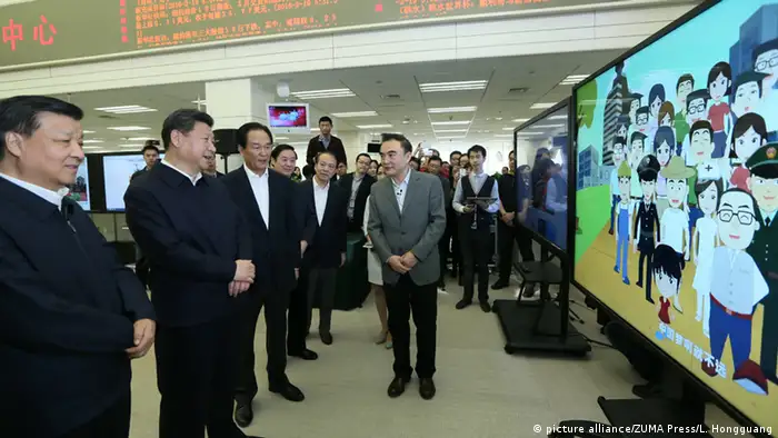 China Präsident Xi Jinping bei Xinhua News Agency