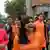 Indien Demonstration von Studenten in Rohtak Haryana