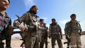 Syrien Hasaka Demokratische Kräfte Syriens Kämpfer