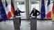 Пресс-конференция министров иностранных дел Франции и ФРГ в аэропорту Тегель Пресс-конференция министров иностранных дел Франции и ФРГ в аэропорту Тегель