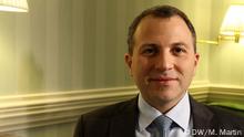 タイトル：Gebran Bassil bei Conflict Zone Schlagworte：Gebran Bassil、Conflict Zone、Libanon Wer hat das Bild gemacht？：DW / M。 Martin Wurde das Bild gemacht？：2016年2月Wowurde das Bild aufgenommen？：MünchenBildbeschreibung：Bei welcher Gelegenheit / in welcher Situation wurde das Bild aufgenommen？ それは、Bild zu sehenでしたか？ DielibanesischeAußenministerGebranBassilmInterview mit Tim Sebastian In welchem Zusammenhang soll das Bild / solen die Bilder verwendet werden？：Artik