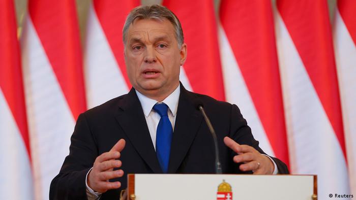 Ungarn PK Orban zur Flüchtlingskrise (Reuters)