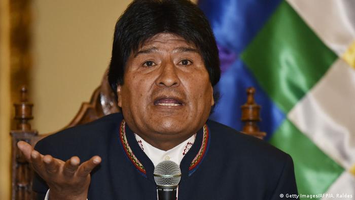 Bolivien Referendum Verfassungsreform Evo Morales (Getty Images/AFP/A. Raldes)