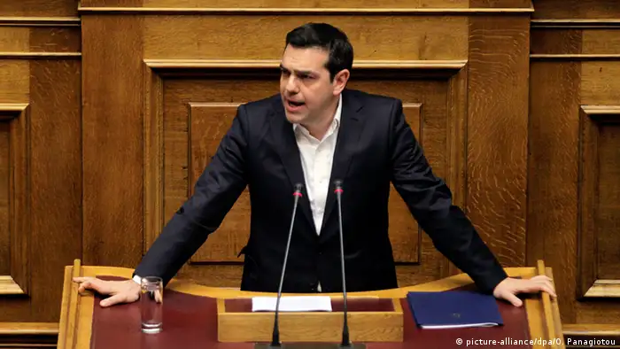 Griechenland Parlament Premierminister Alexis Tsipras