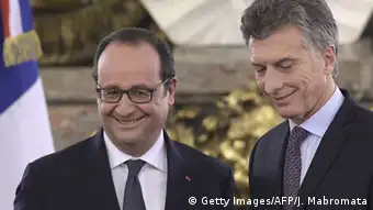 Argentinien Besuch Präsident Francois Hollande bei Mauricio Macri