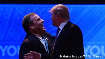 USA Chris Christie und Donald Trump