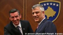 Kosovo Präsident Hashim Thaci und Kadri Veseli