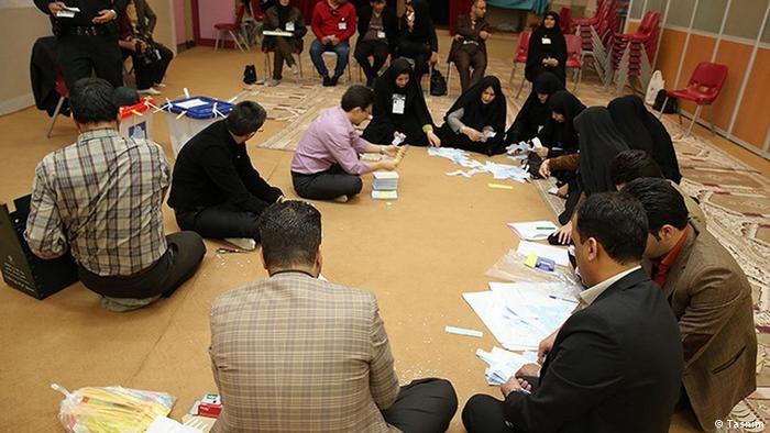 Подсчет голосов на парламентских выборах в Иране