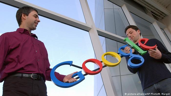 USA Google-Gründer Larry Page & Sergey Brin 