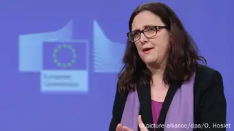 Belgien PK Cecilia Malmström EU Kanada CETA