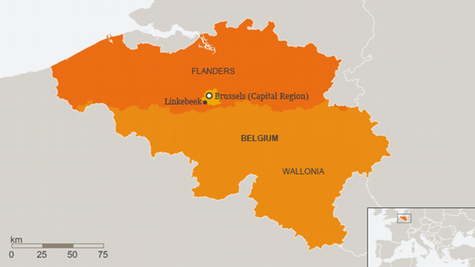 belgium language map