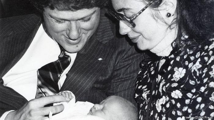 USA Bill und Hillary Clinton mit Tochter Chelsea