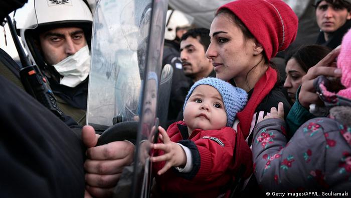 Griechenland Flüchtlinge an der Grenze zu Mazedonien
