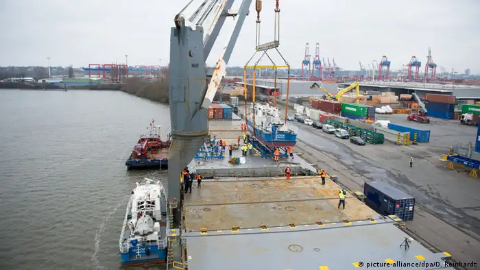 Das Kontroll- und Streifenboot BP 64 Börde der Bundespolizei
